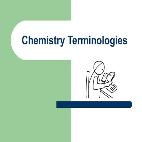 Chemistry Terminologies