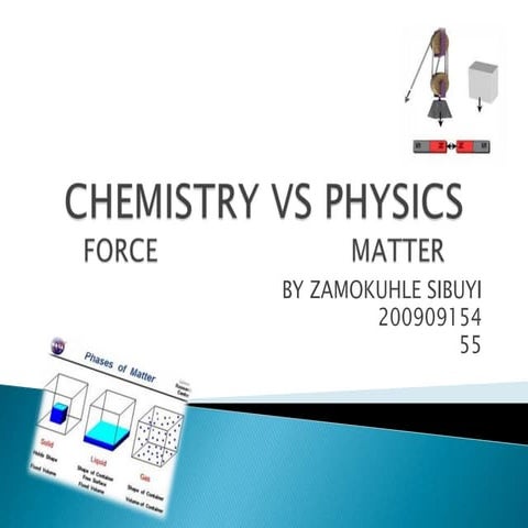 Chemistry vs physics | PPTX