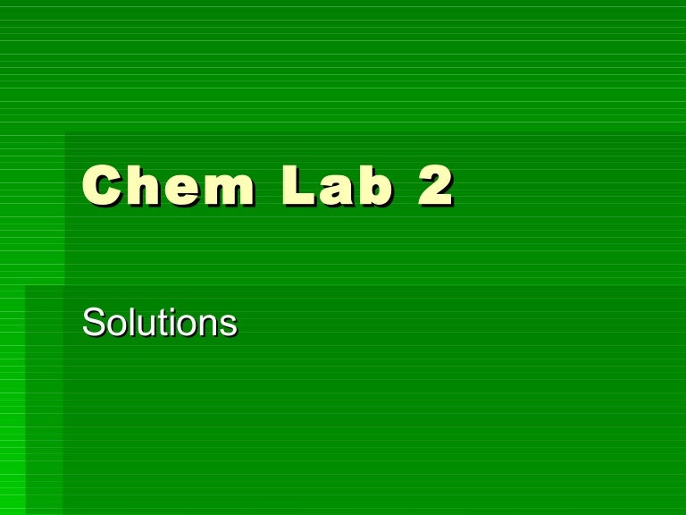 Chem Lab 2