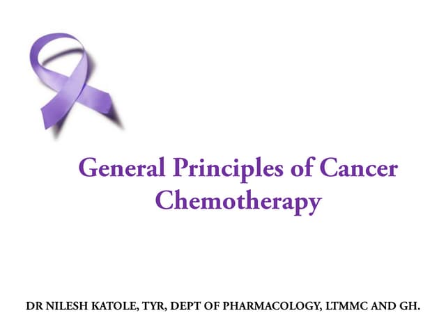 principles of chemotherapy