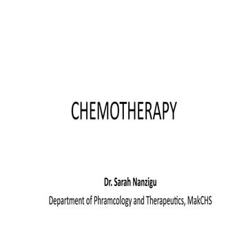 Chemotherapy, Drugs used in management of cancer.pptx