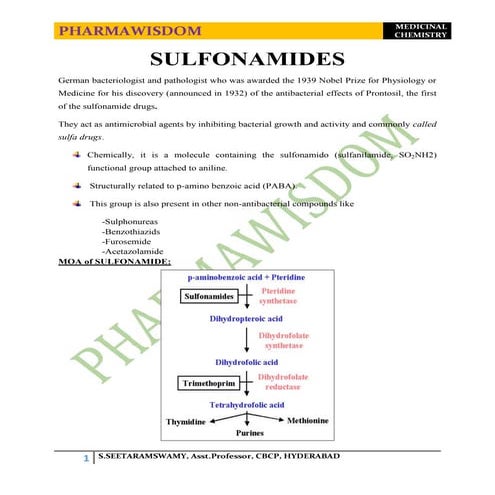 Classifications and Synthesis of Chemotherapeutic Drugs