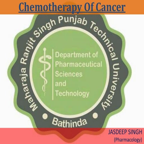 Chemotherapy of cancer