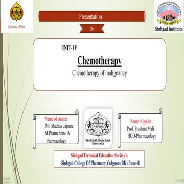 Chemotherapy of Malignancy(Cancer).pptx