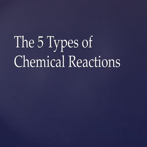 Chemical reactions