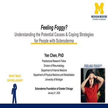 Feeling Foggy? Brain fog and scleroderma presentation