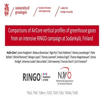 Chen, Huilin: Comparisons of AirCore vertical profiles of greenhouse gases fr...