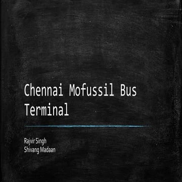 Chennai mofussil bus terminal