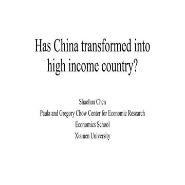 Keynote Speech I- 2nd International Workshop on the Chinese Development Model