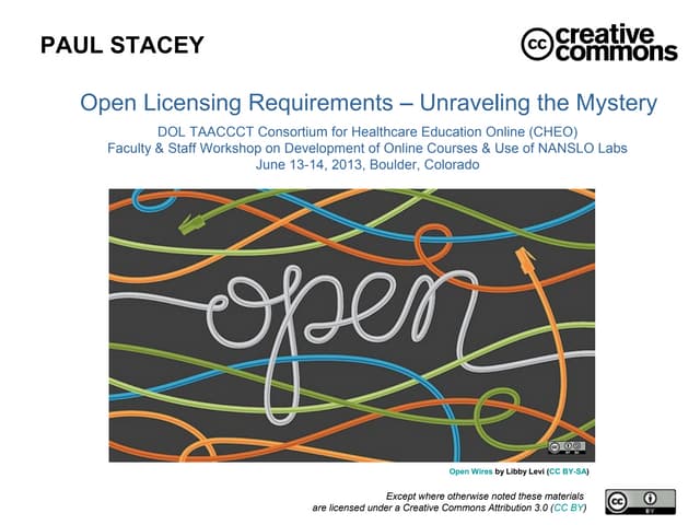 Open Licensing Requirements - Unraveling the Mystery