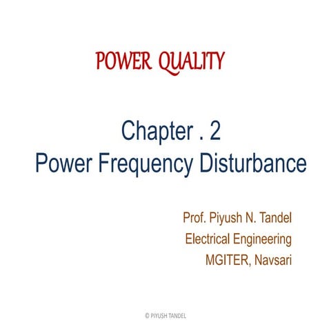Chep 02 Power Frequency Disturbance