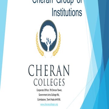 Cheran group of instituitions | PPTX