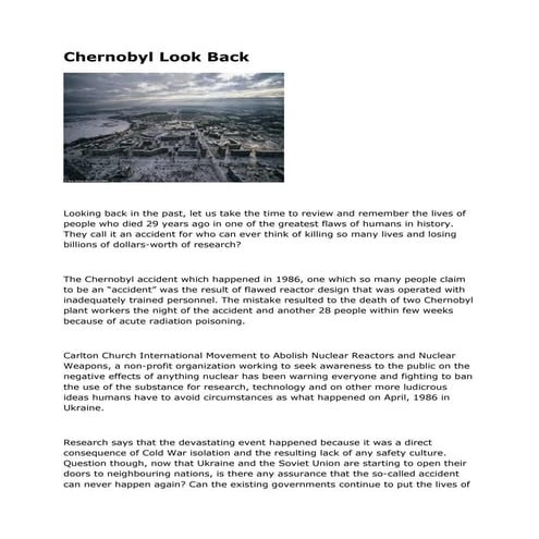 disaster_in_chernobyl , what happend in chernobyl.(1).ppt