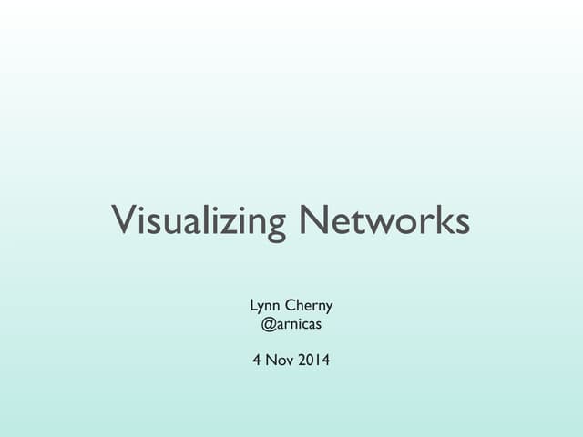 Visualizing Networks