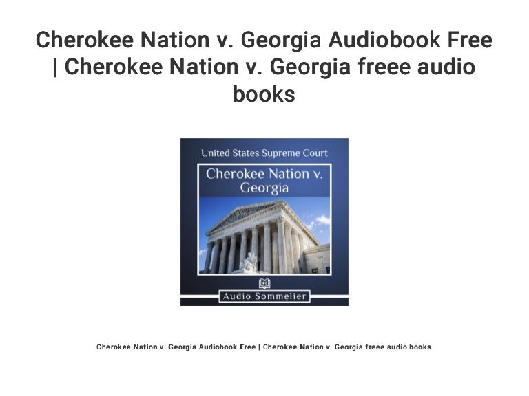 Cherokee Nation v. Audiobook Free Cherokee Nation v.