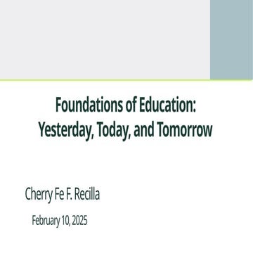 Foundation of Education- Presentation.pptx