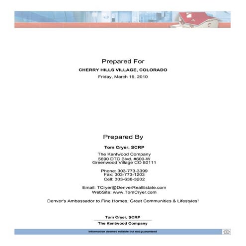 Cherry Hills Village March 2010