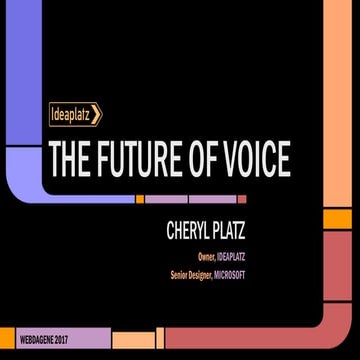 The Future of Voice [Webdagene 2017]
