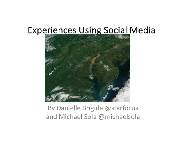 Chesapeake Bay Forum - Using Social Media