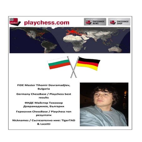 CHESSBASE PLAYCHESS GERMANY FULL RESULTS of FIDE MASTER TIHOMIR DOVRAMADJIEV ...