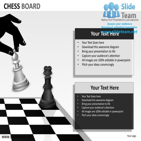 Chess board powerpoint presentation templates.