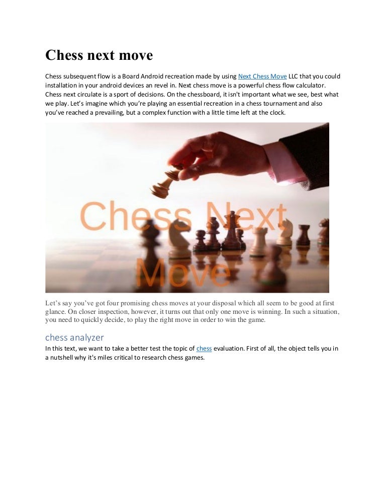 Chess Suggest Next Move , Chess Analysis Board and Move Calculator – LFPT
