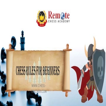 Chess rules for beginners part 1