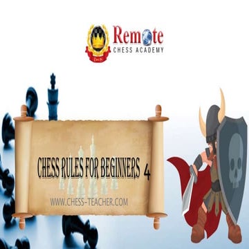 Chess rules for beginners part 4