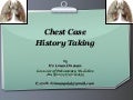 Chest history taking