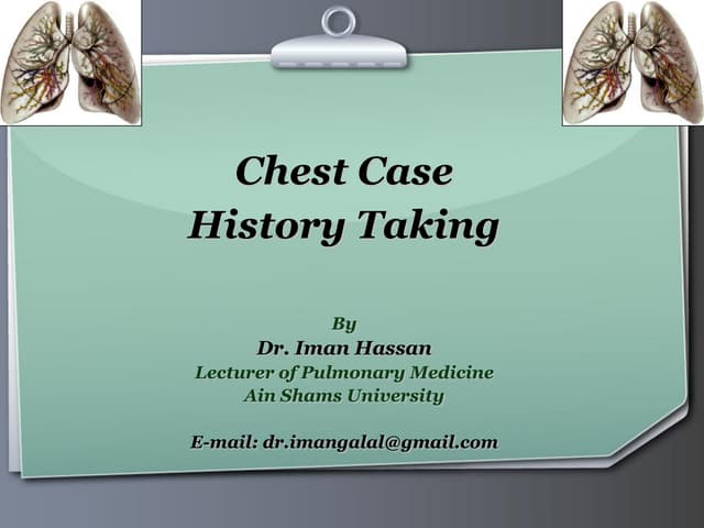 Chest history taking