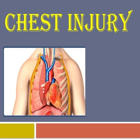 chestinjury, Causes and risk factors, signa and symptoms, diagnostic ...
