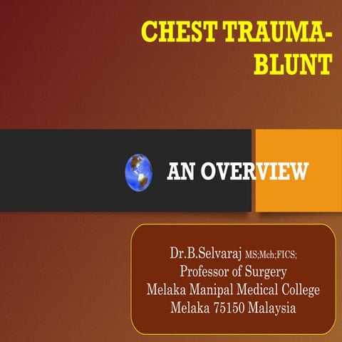 CHEST INJURY- BLUNT- Trauma Surgery