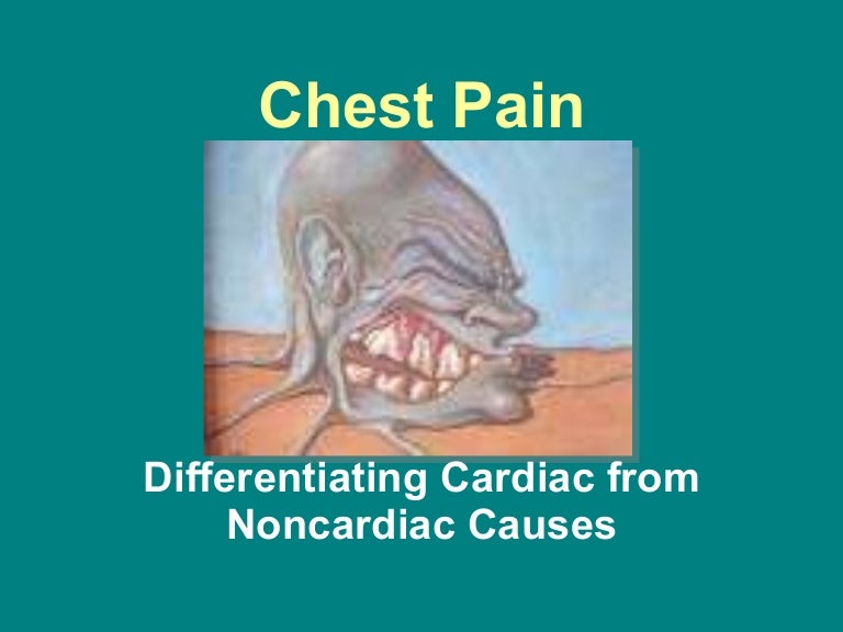 Chest pain 2009 ppt