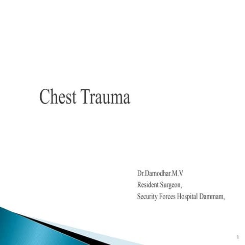 Chest trauma by dr.damodhar.m.v