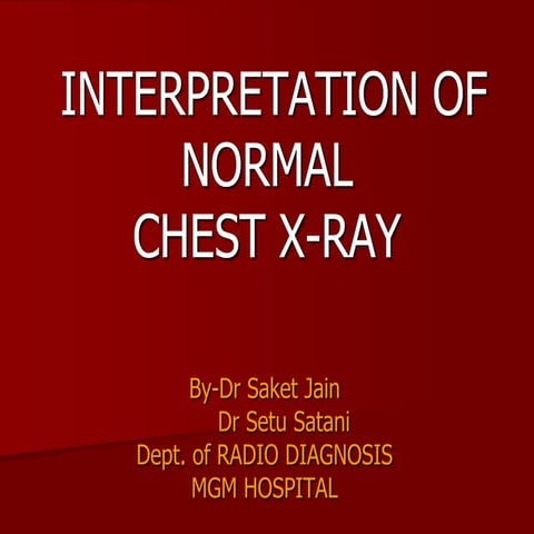 Chest x ray