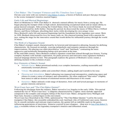 Chet Baker The Trumpet Virtuoso and His Timeless Jazz Legacy.pdf