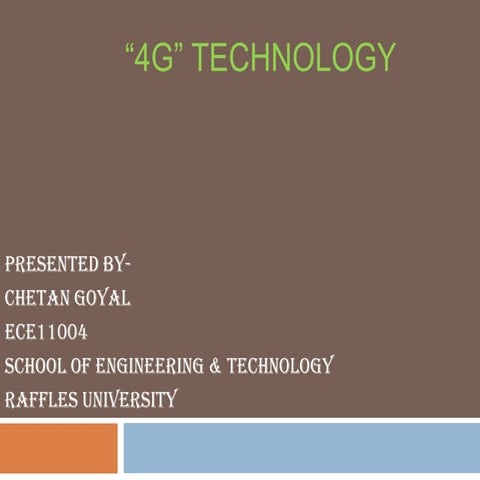 ppt on 4g | PPTX