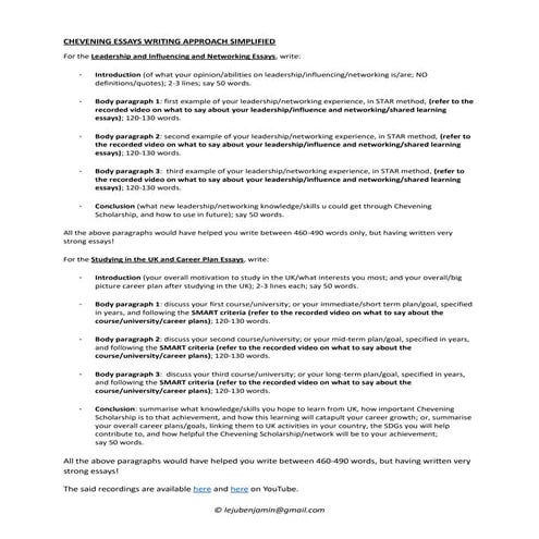 Chevening Scholarship Application Tips: Writing Outstanding Studying in the U...