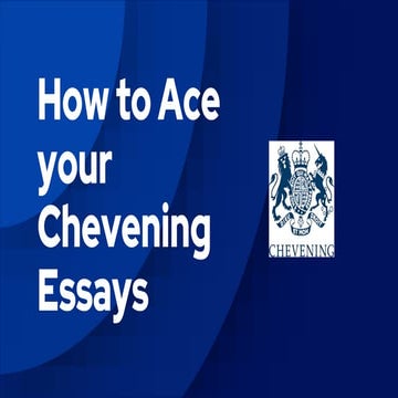How to Ace your Chevening Scholarship Application