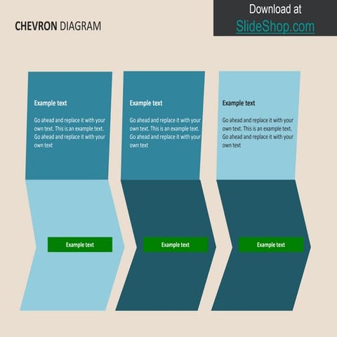 Cheveron diagram blue