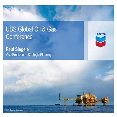 'Chevron Corp- UBS Global Oil & Gas Conference | PDF