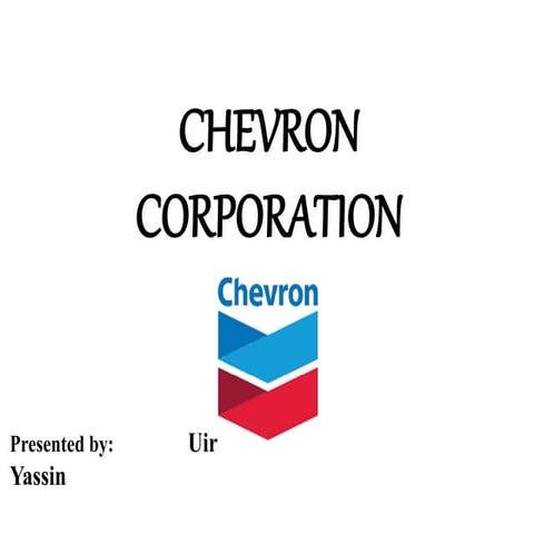 Chevron corporation ppt