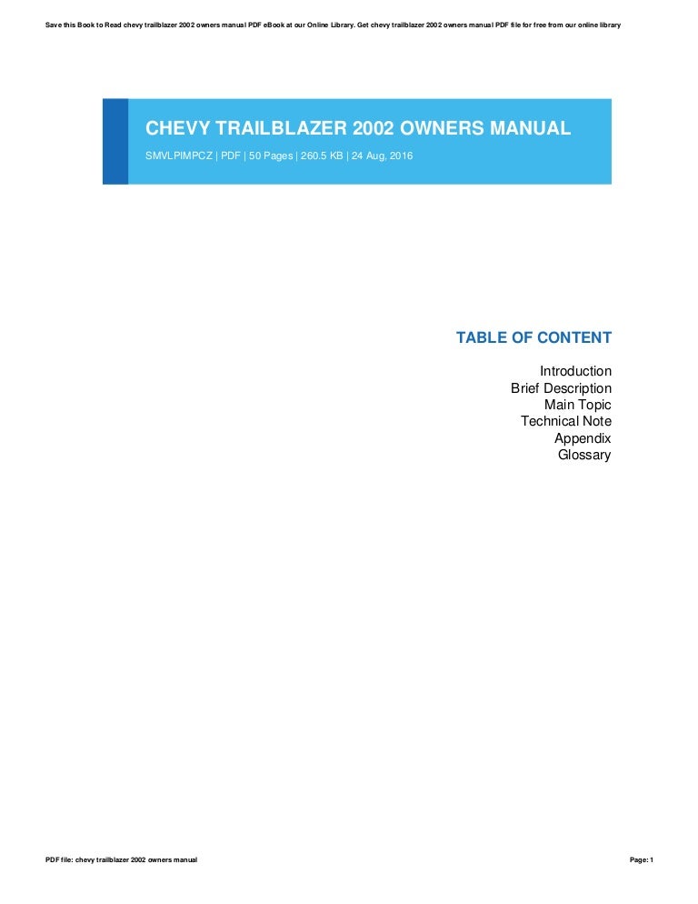 Chevy trailblazer-2002-owners-manual