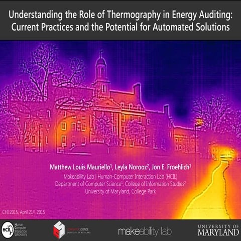  Understanding the Role of Thermography in Energy Auditing: Current Practices...
