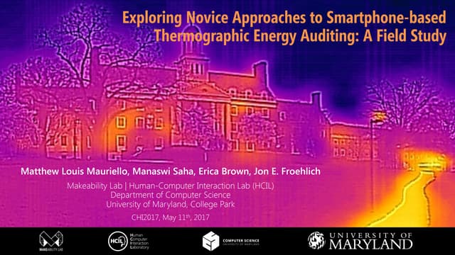 Exploring Novice Approaches to Smartphone-based Thermographic Energy Auditing: A Field Study