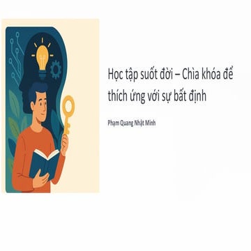 Học tập suốt đời – Chìa khóa để thích ứng với sự bất định