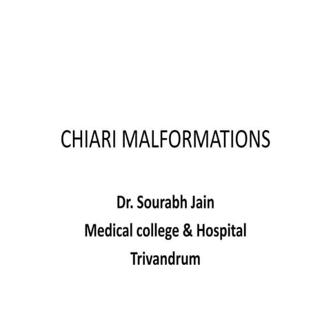 Chiari malformation