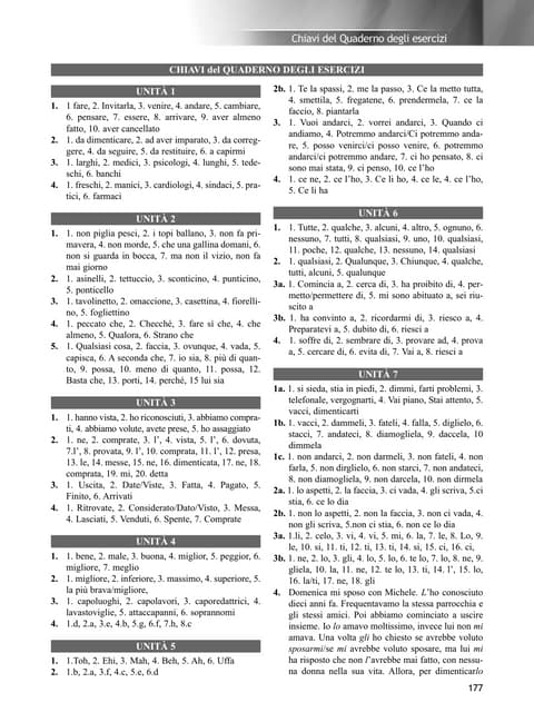 Chiavi del Quaderno: Nuovo Progetto italiano 1 | PDF