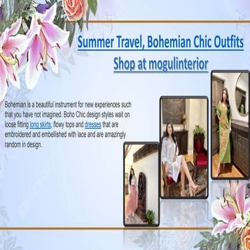 Summer Travel, Bohemian Chic Outfits
