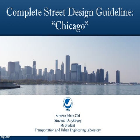 Complete Street Design Guideline: Chicago